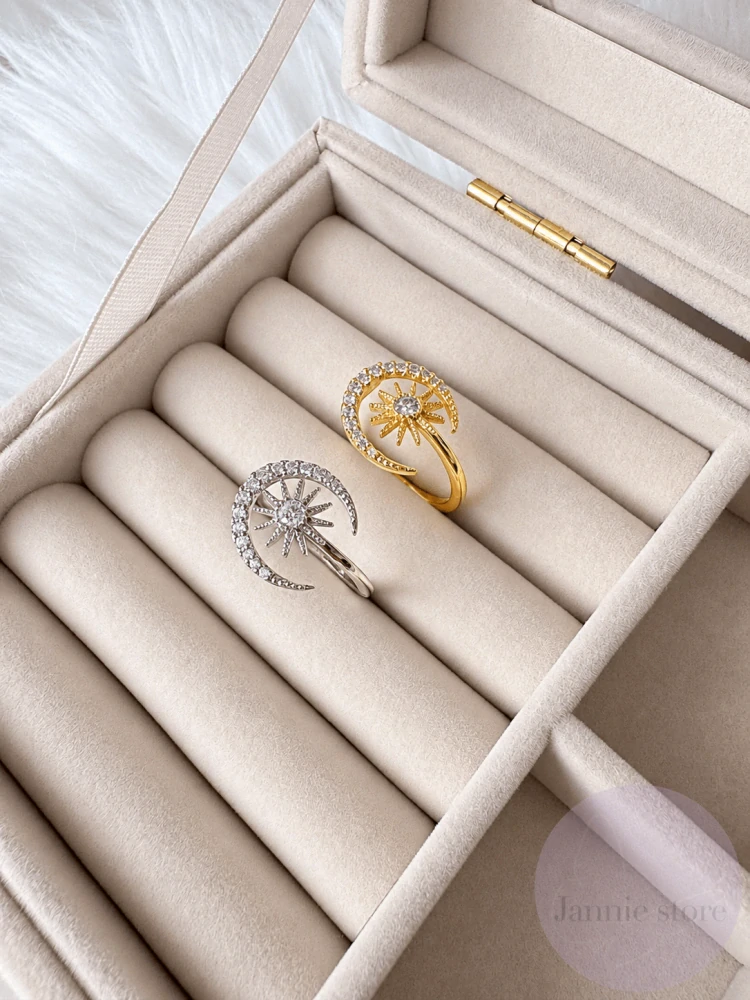 Star and Moon Ring
