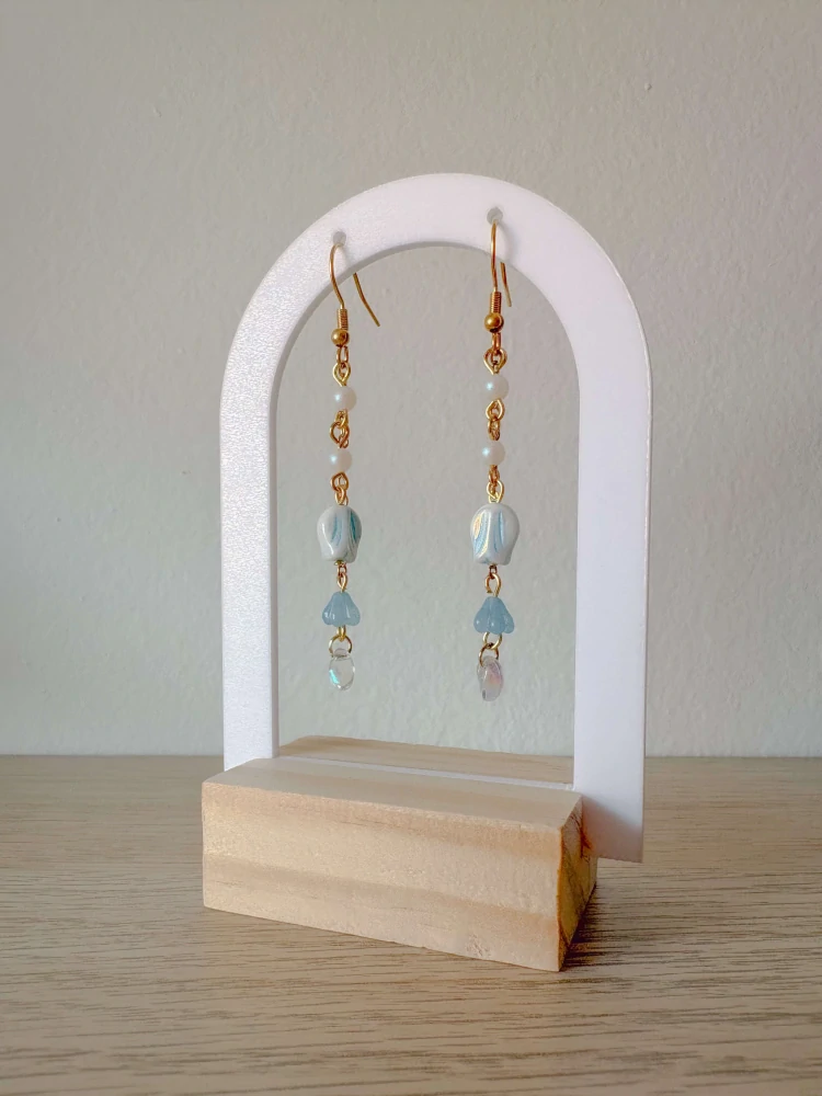 Blue Petals Earring