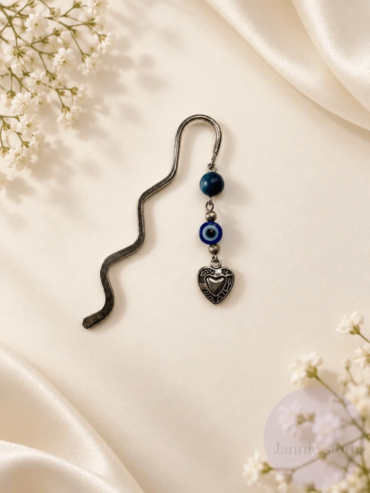 Wavy silver bookmark