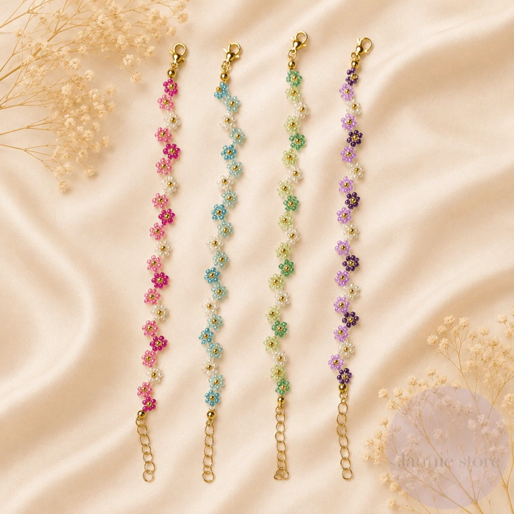 Ombré flower bracelet