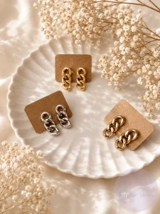 Short Chain Earrings