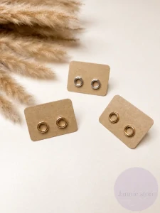 Minimalistic Rings Earrings