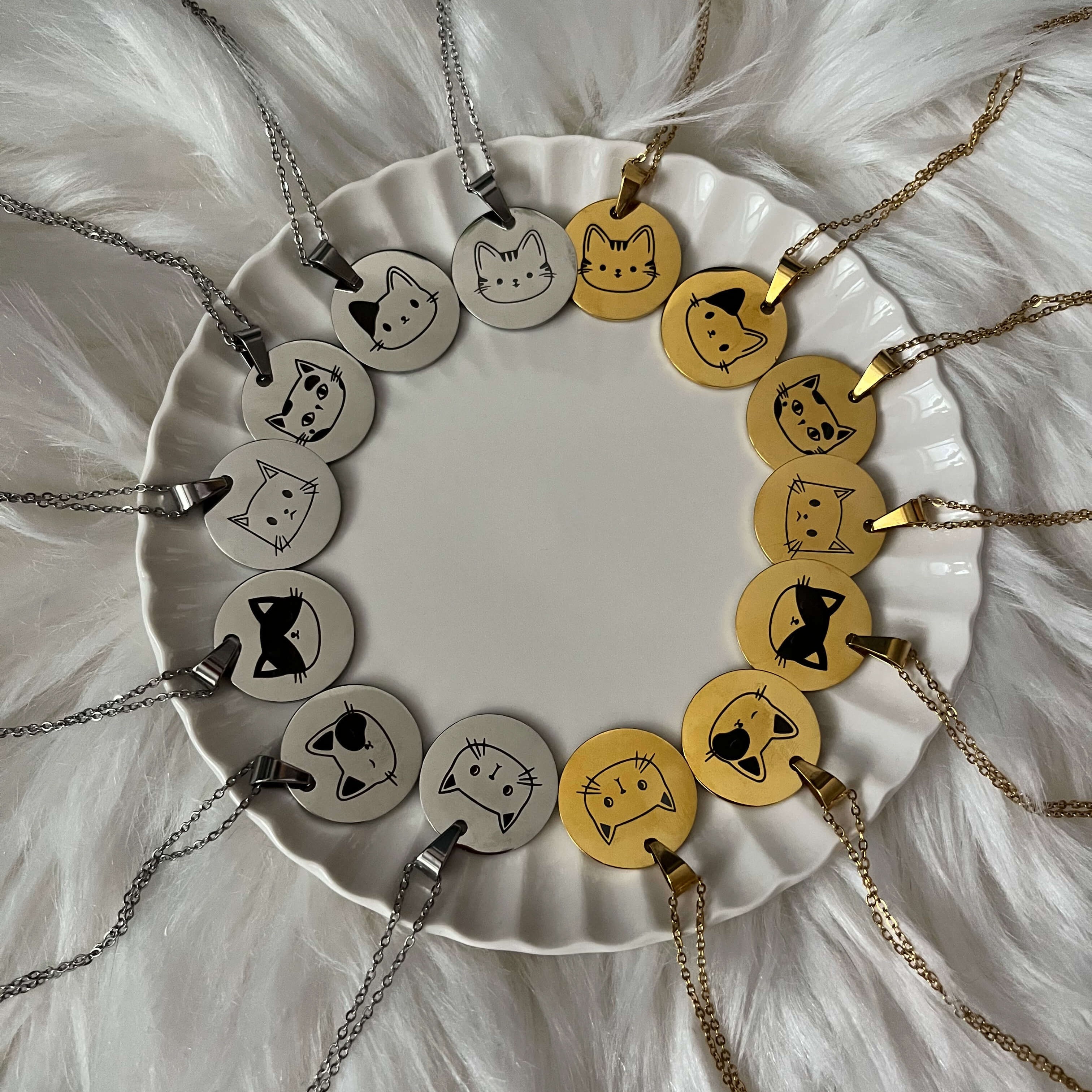 Cat Head Necklace
