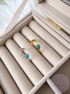 Small moon ring