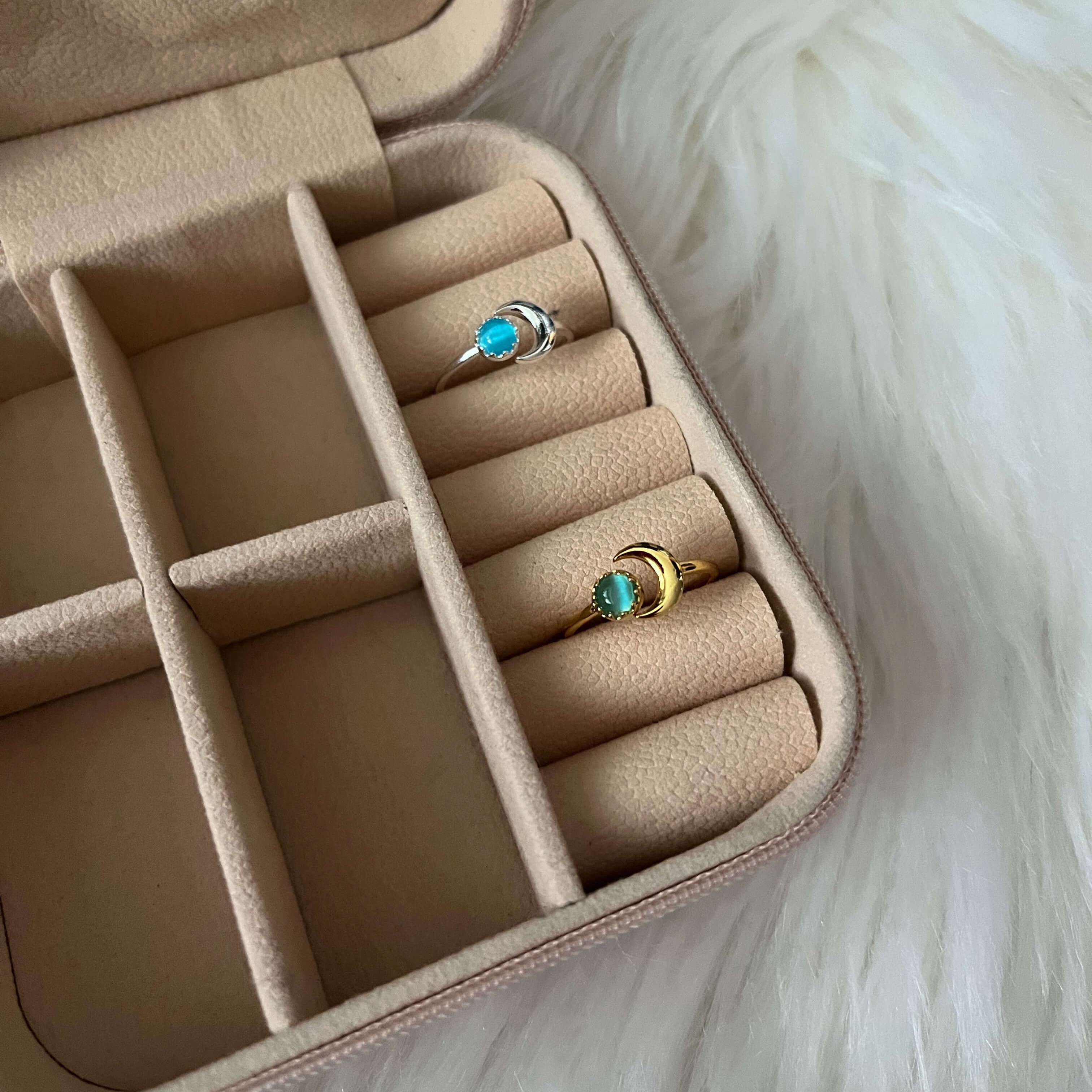 Small moon ring