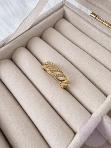 Golden Twist Ring