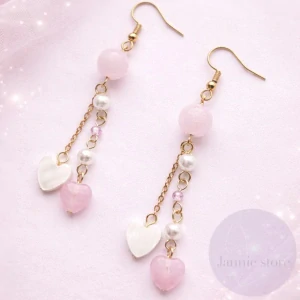 Pink-Gold Earrings 2.