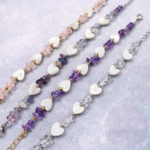 Crystals and Heart bracelet