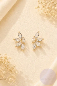 Golden Flower Earrings