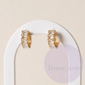 Zirconia Round Earrings