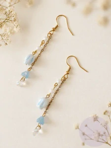 Blue Petals Earring