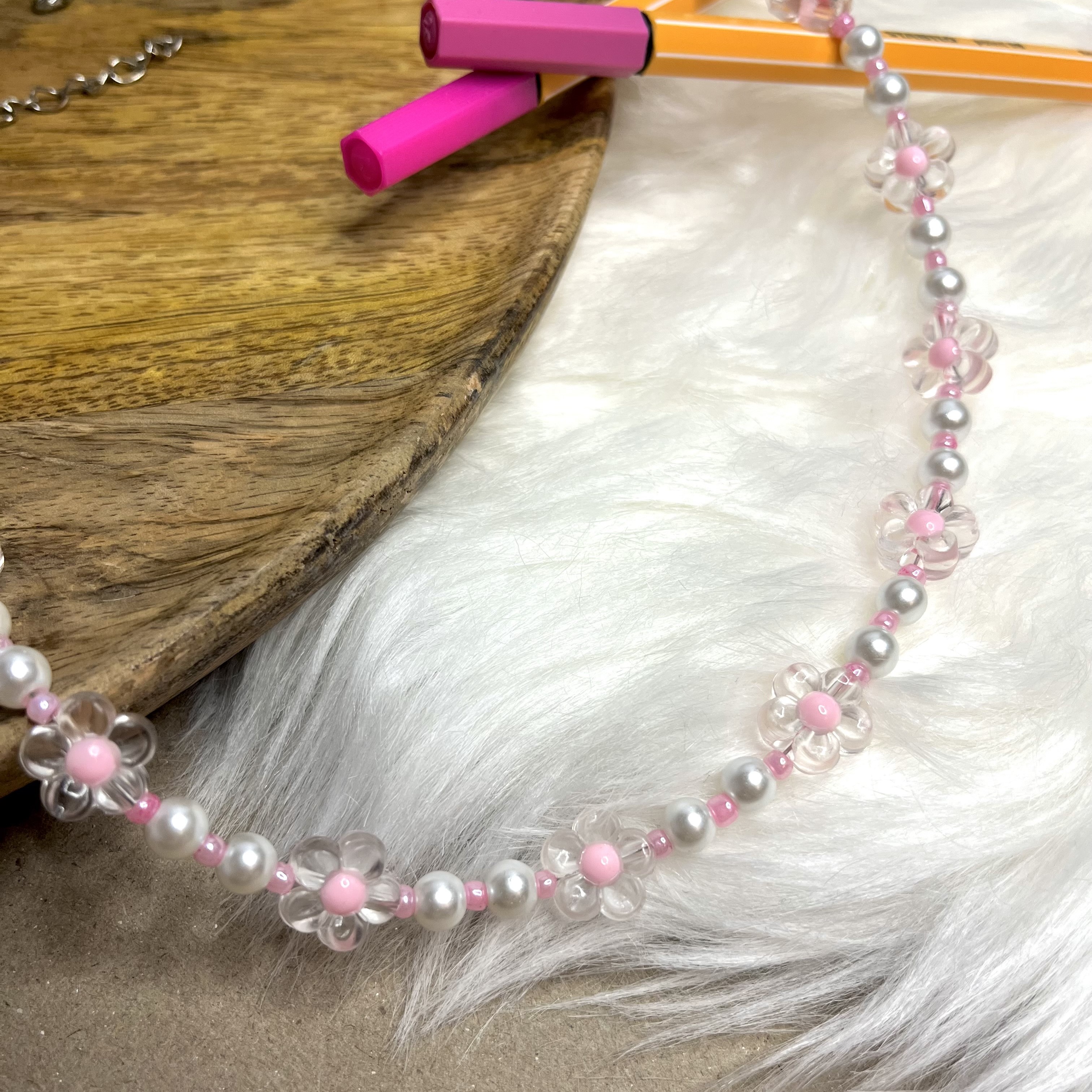 Indie necklace - pink
