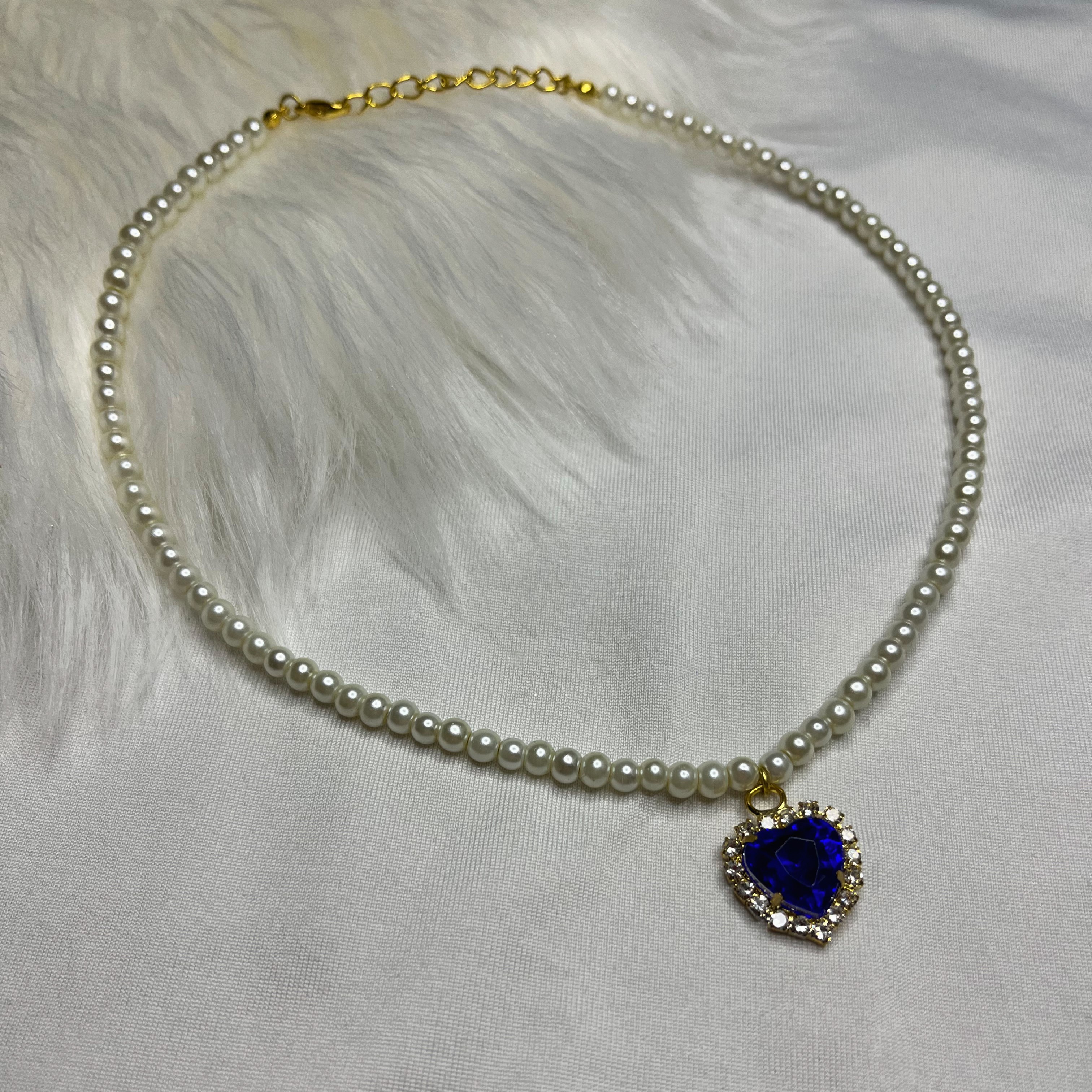 Pearl heart necklace