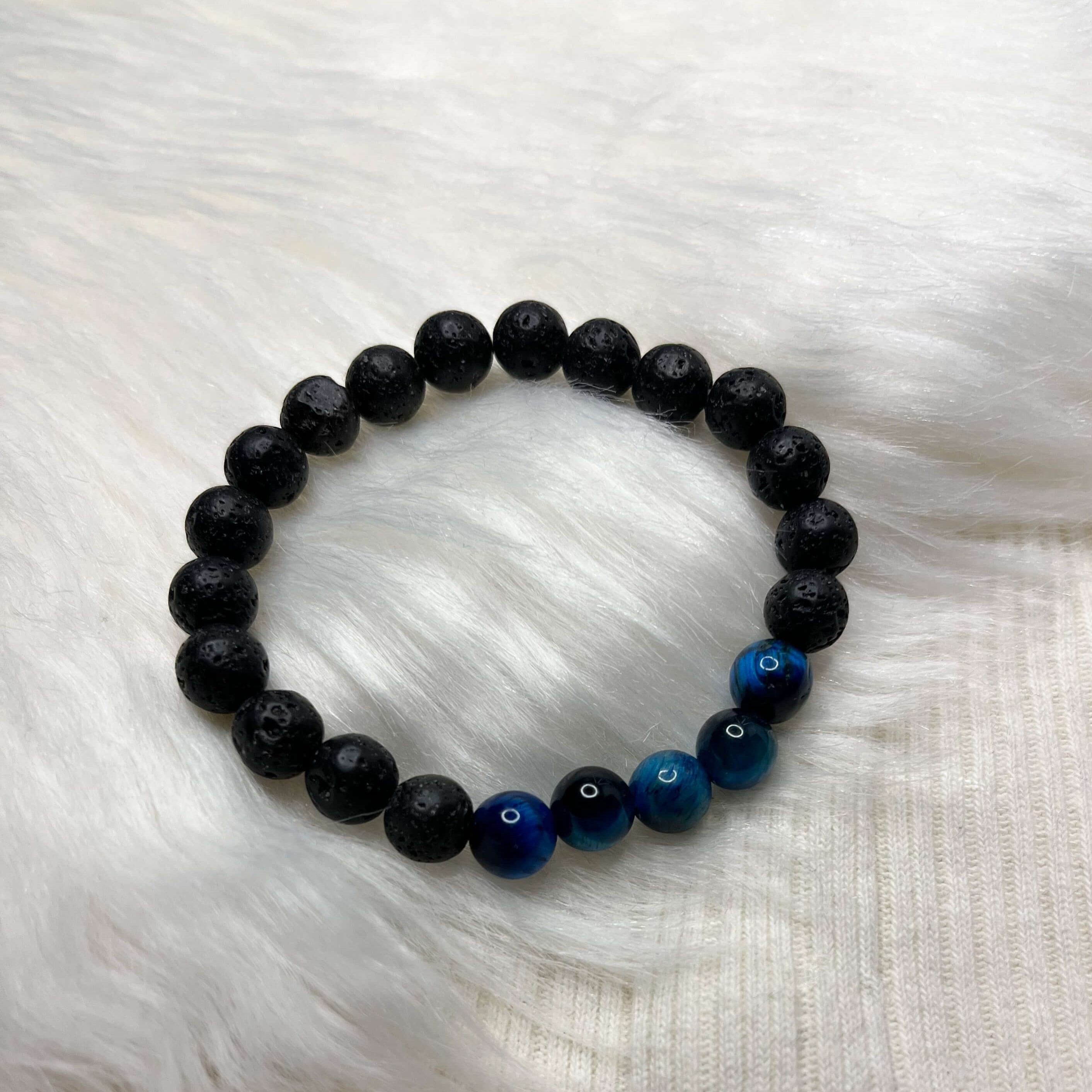 Blue tiger eye bracelet