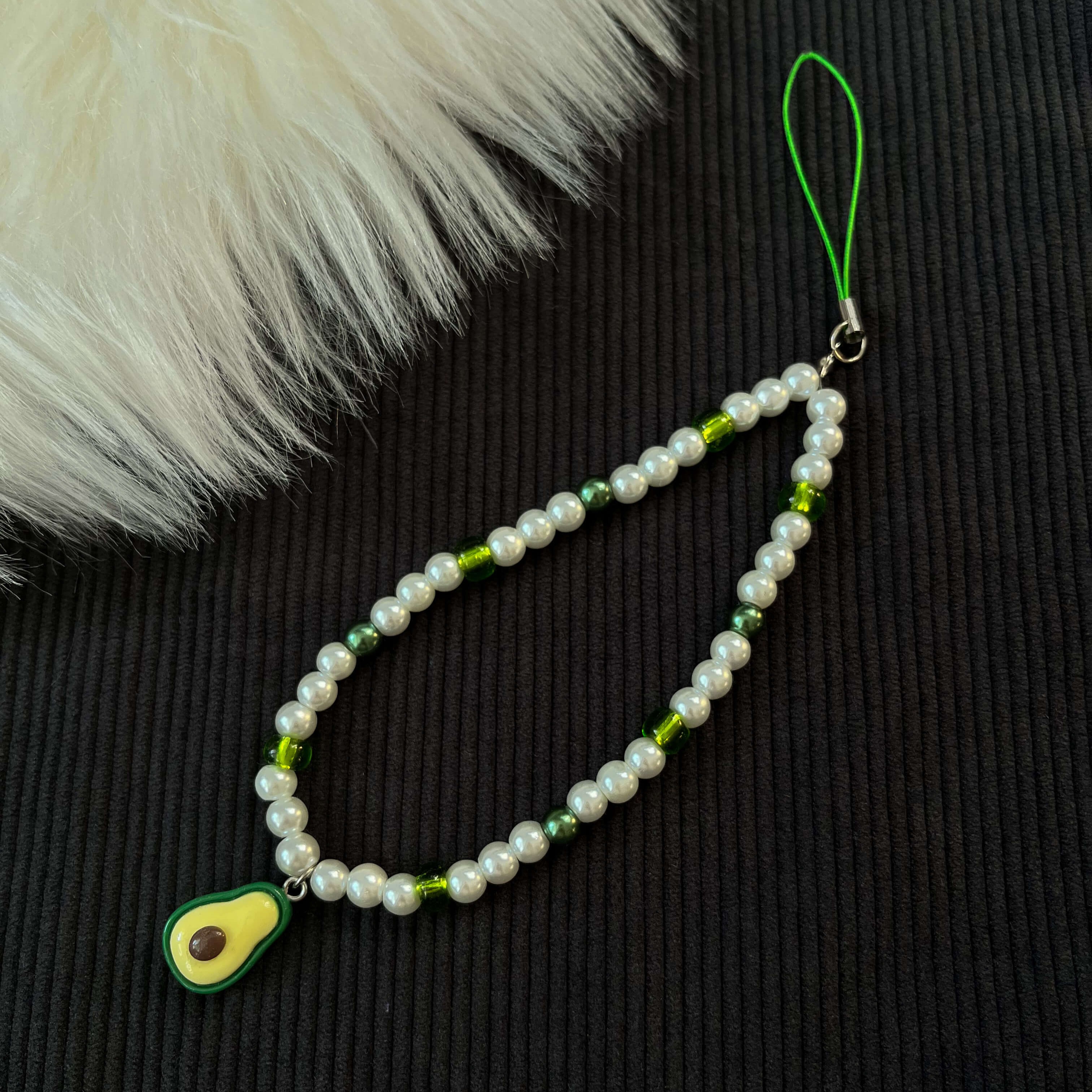 Avocado phone charm