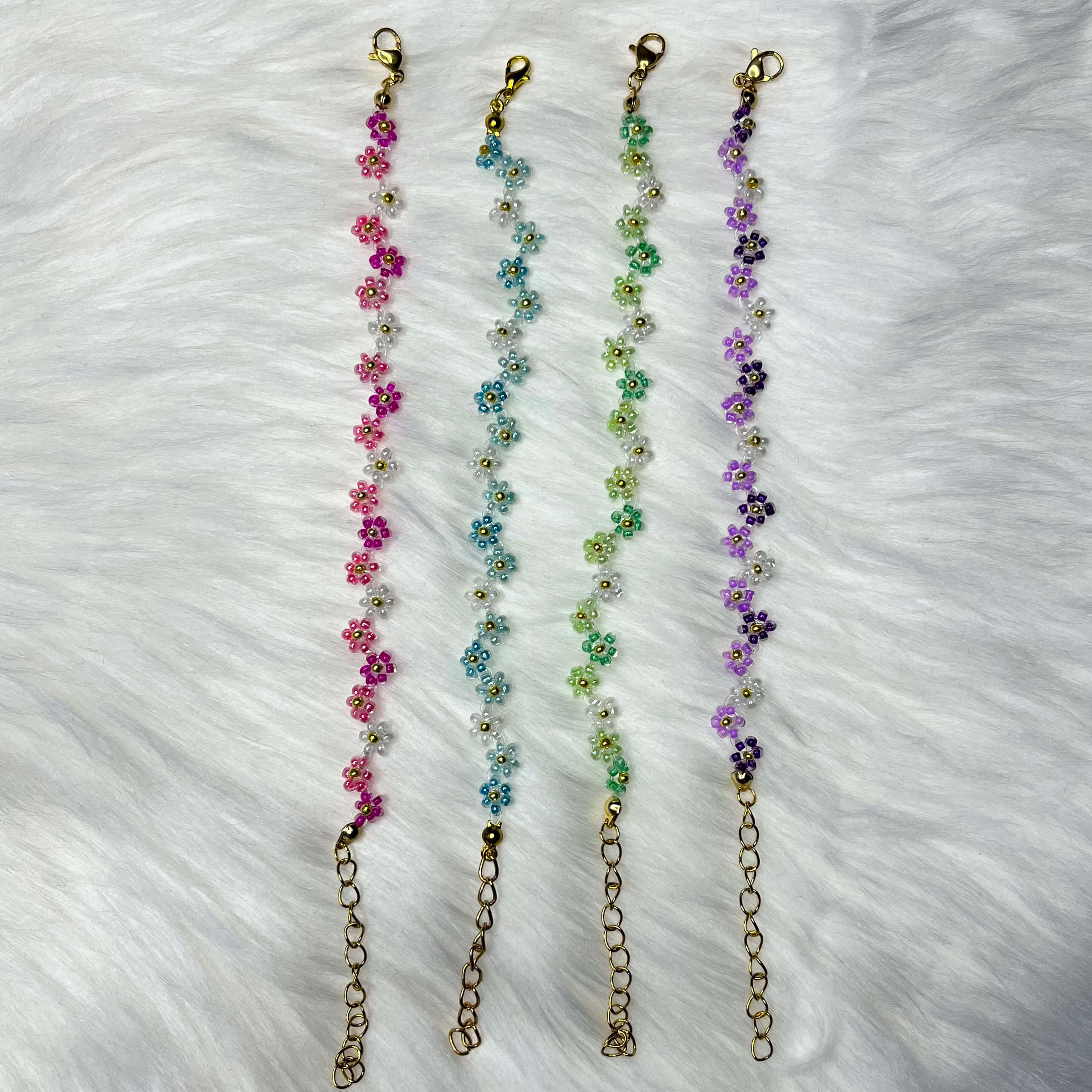 Ombré flower bracelet