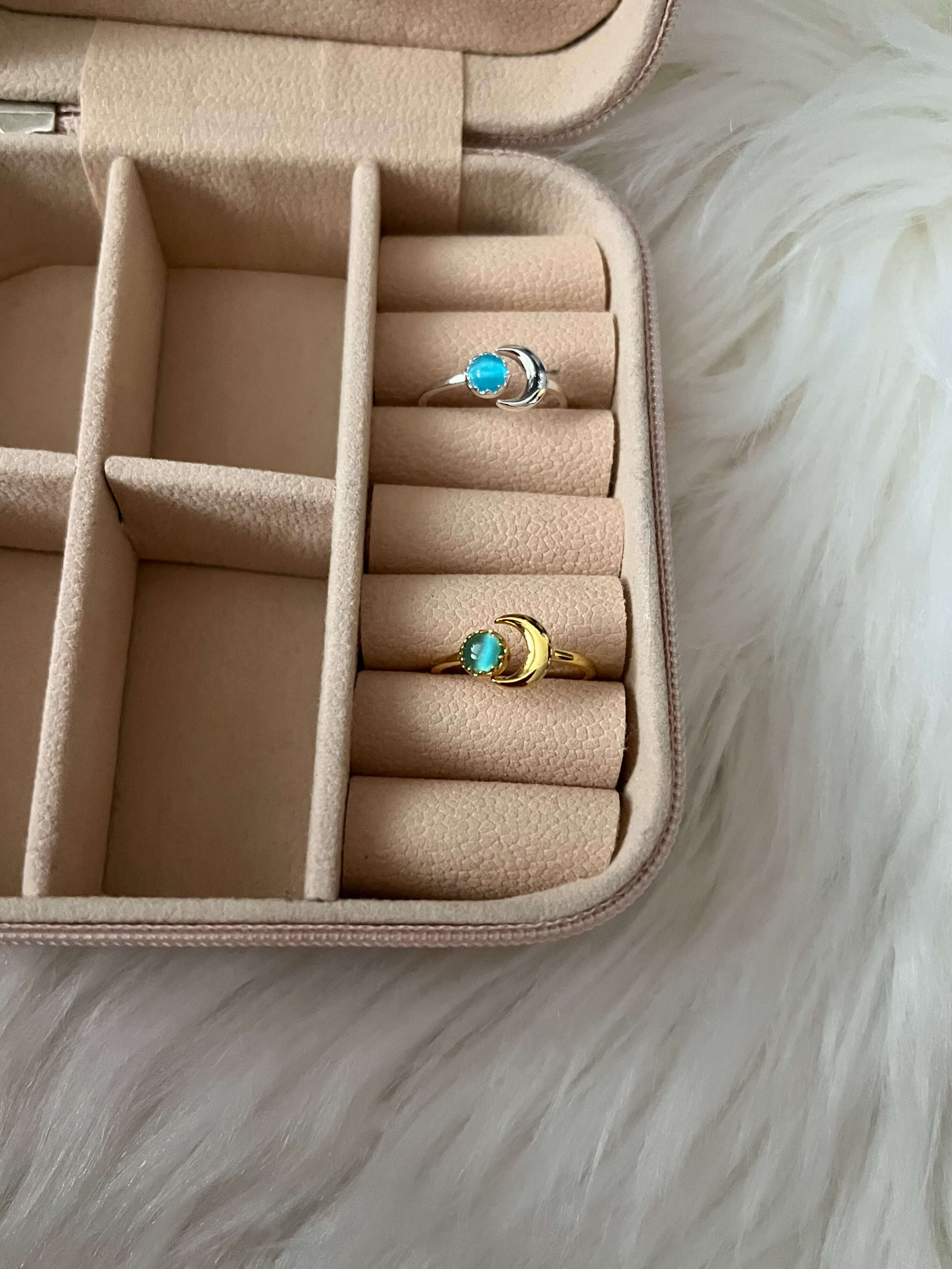 Small moon ring