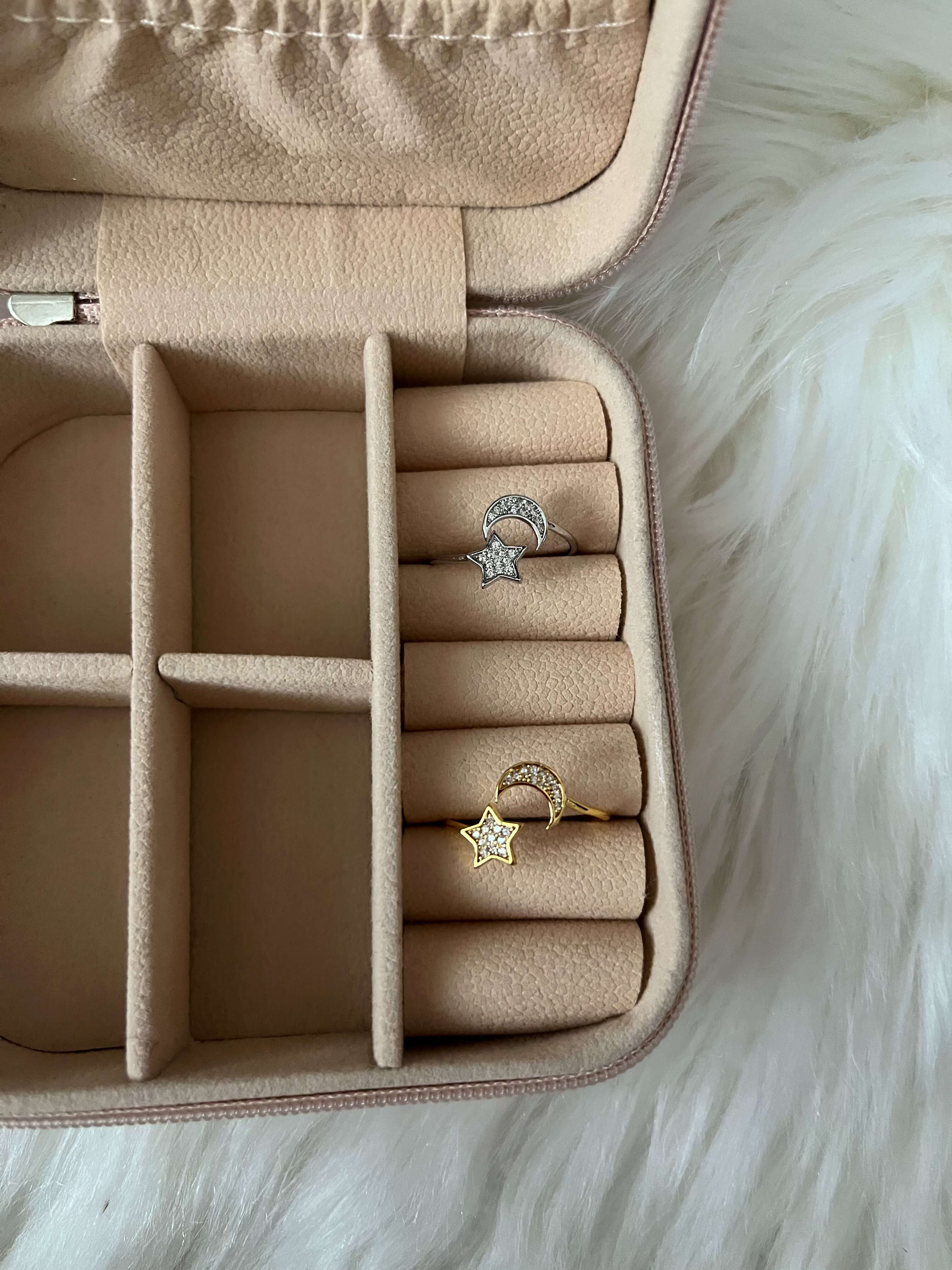 Shining Star and Moon Ring