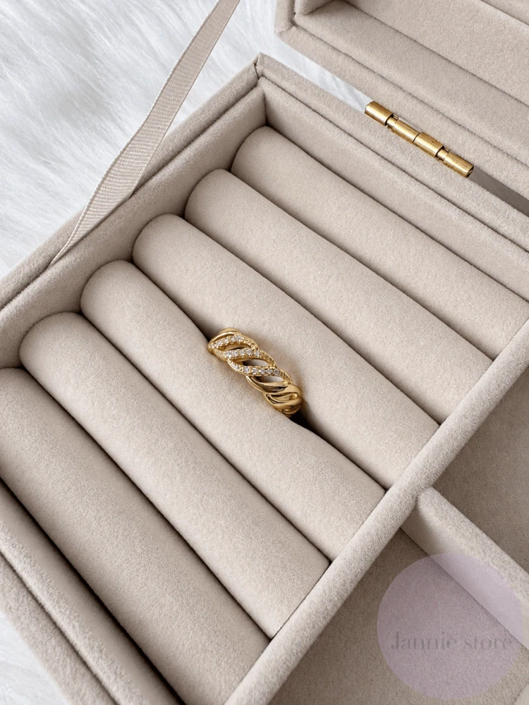 Golden Twist Ring