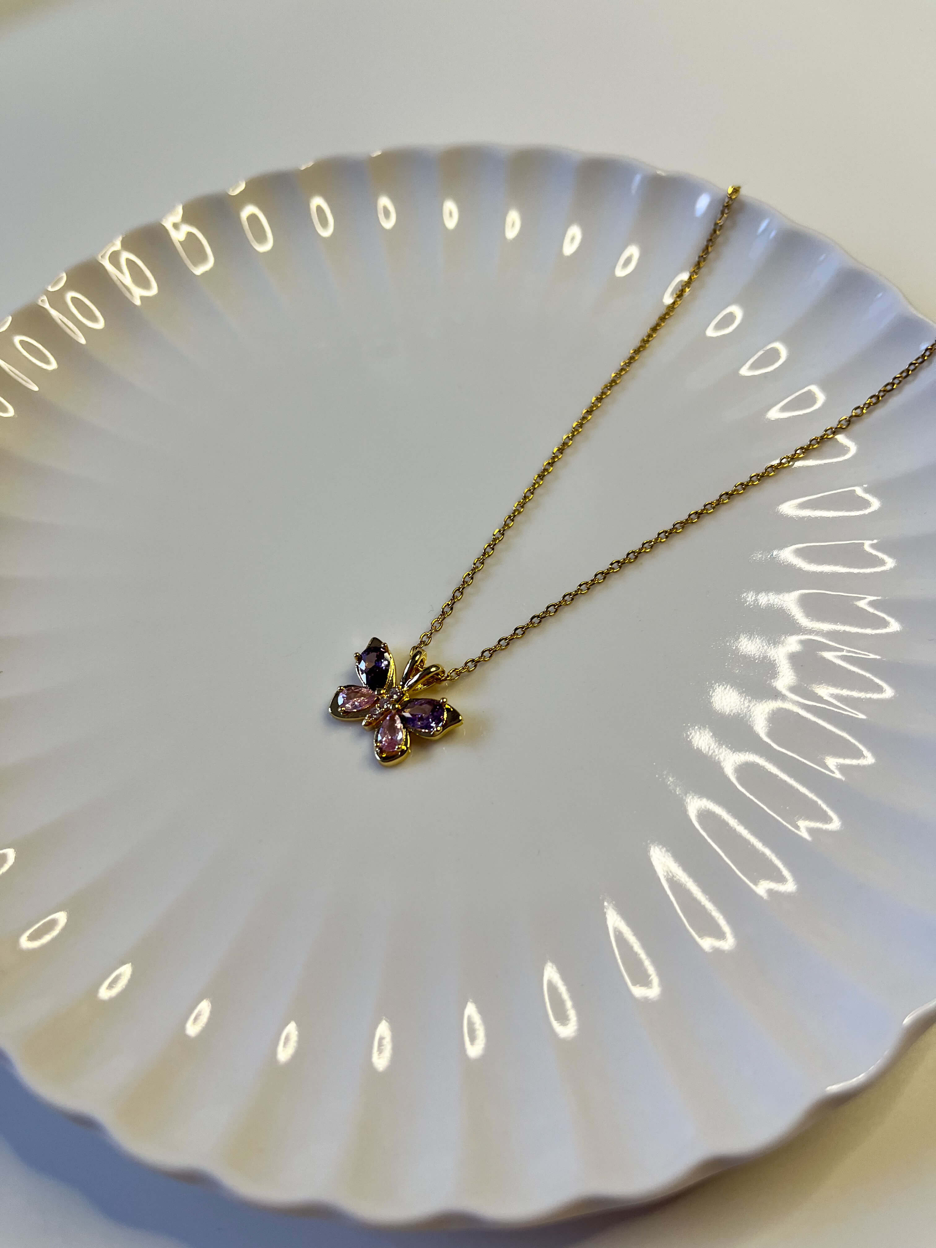 Shiny Butterfly Necklace