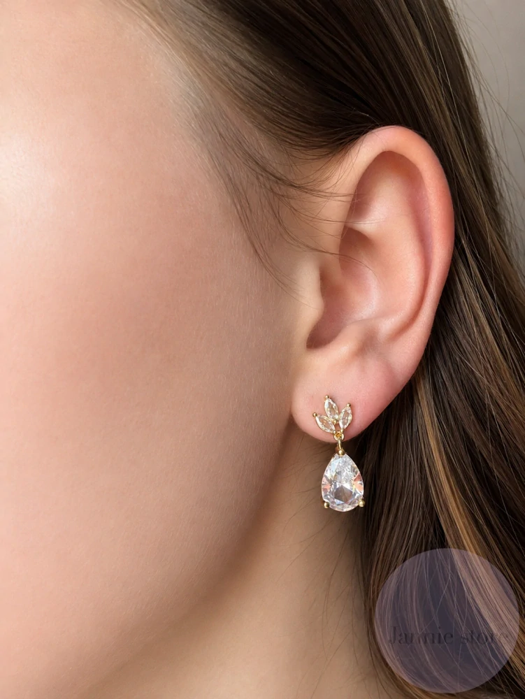 Big Zirconia Earring
