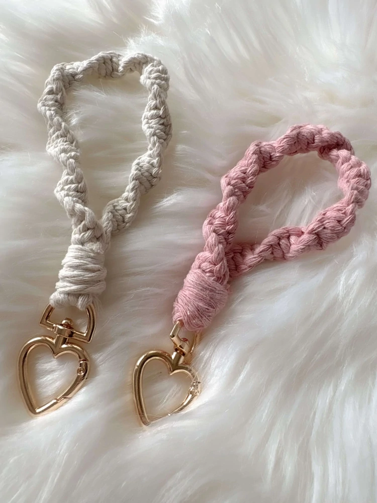 Macrame Twisted Keychain