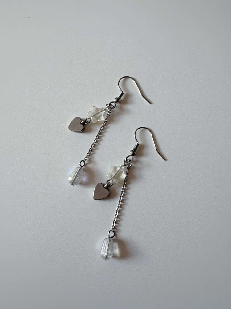 Silver Stardust Earrings
