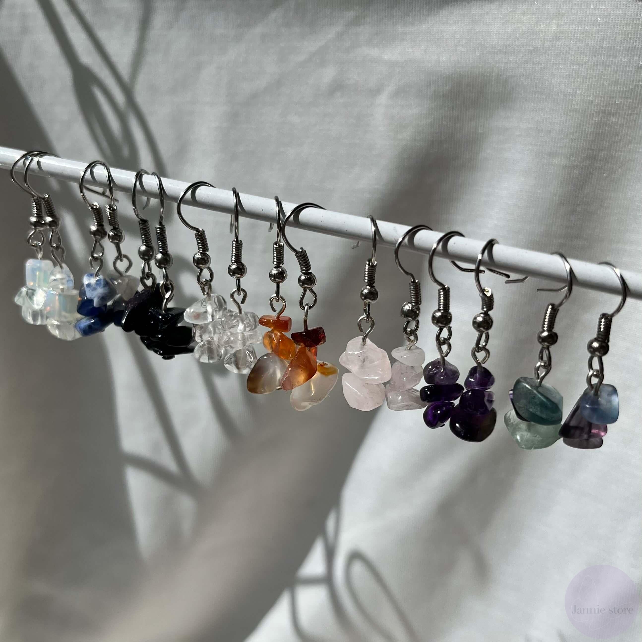 Short minerals earrings