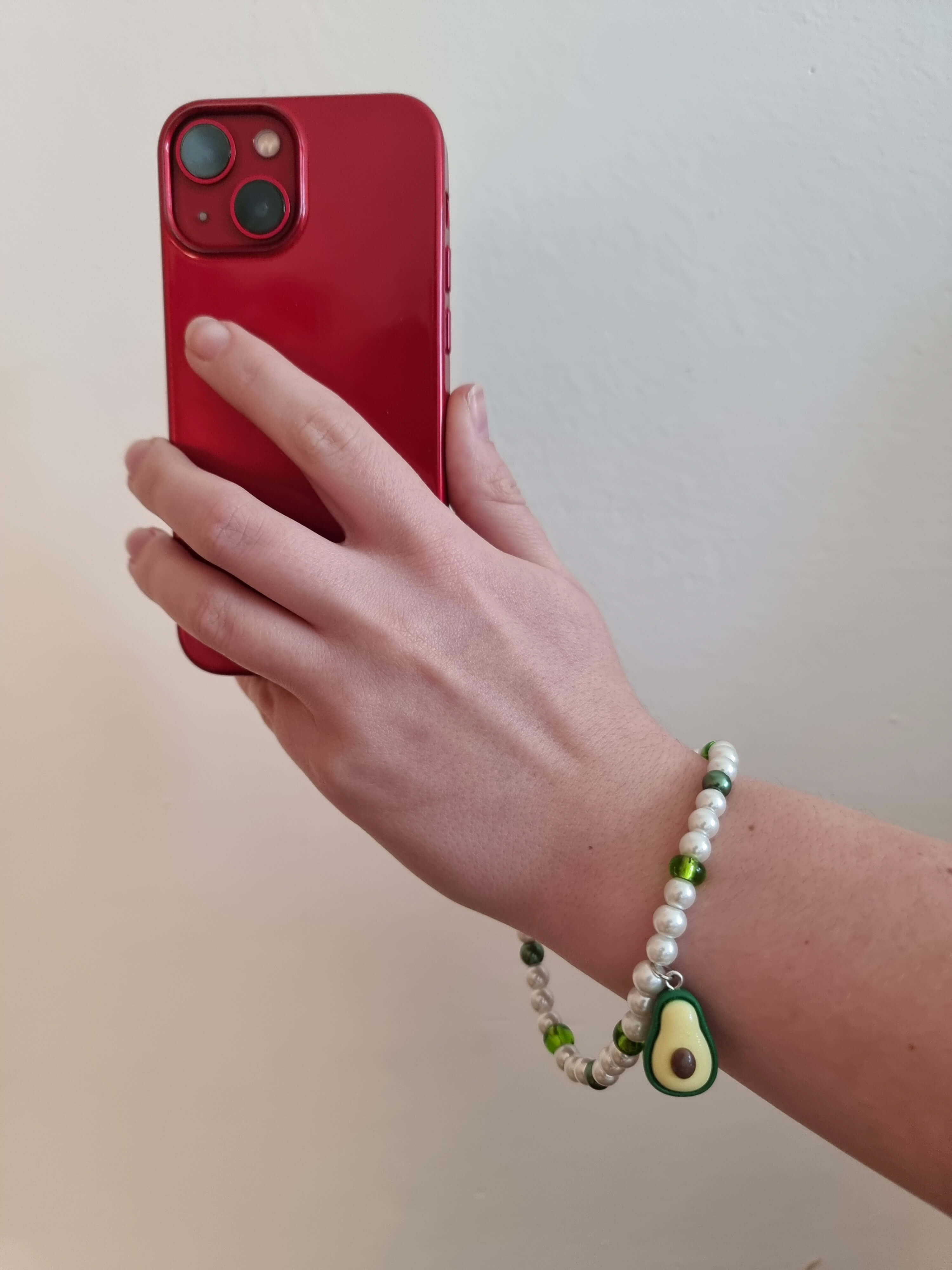 Avocado phone charm