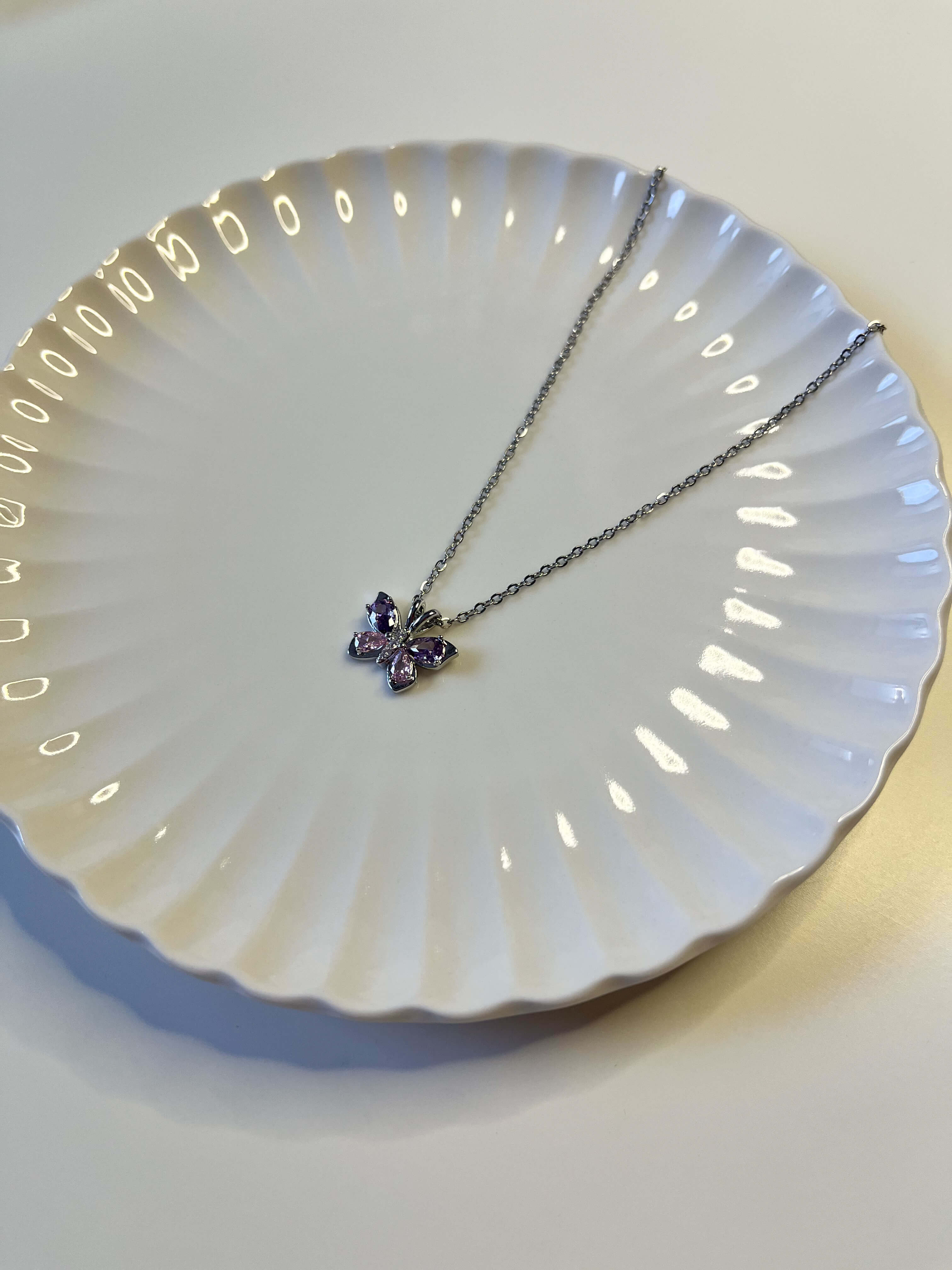 Shiny Butterfly Necklace