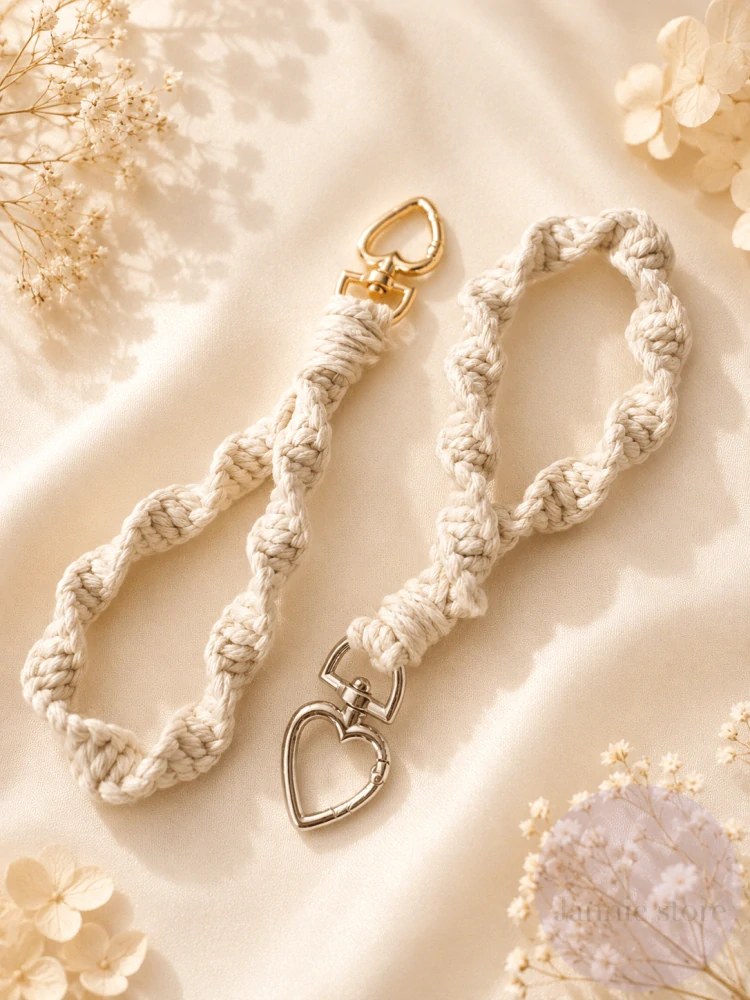 Macrame Twisted Keychain