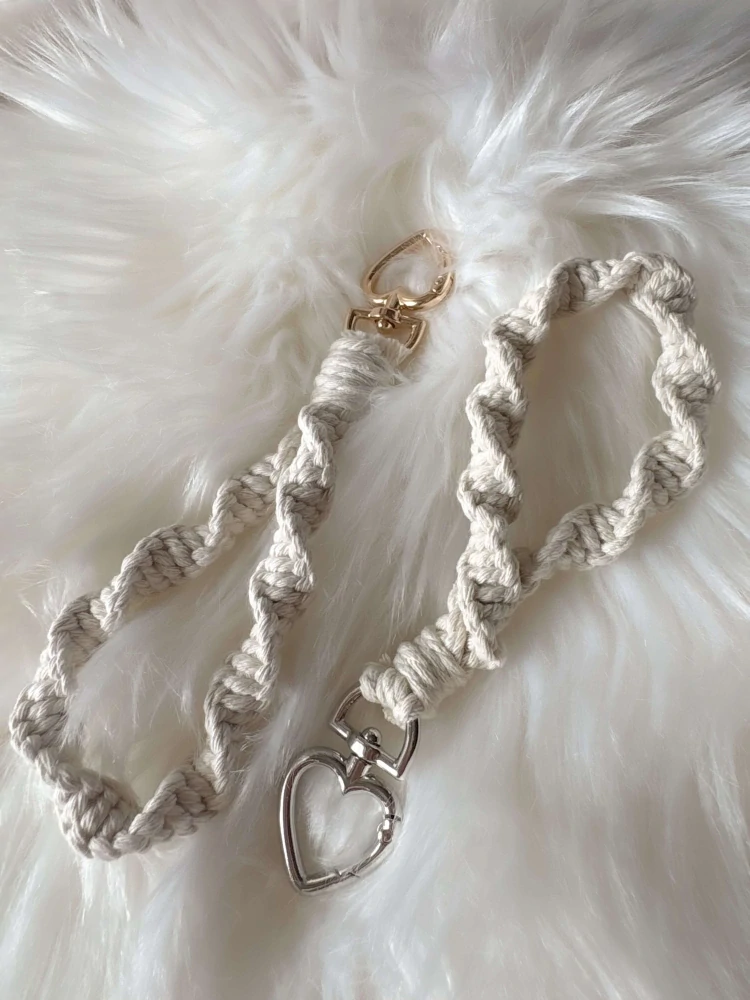 Macrame Twisted Keychain