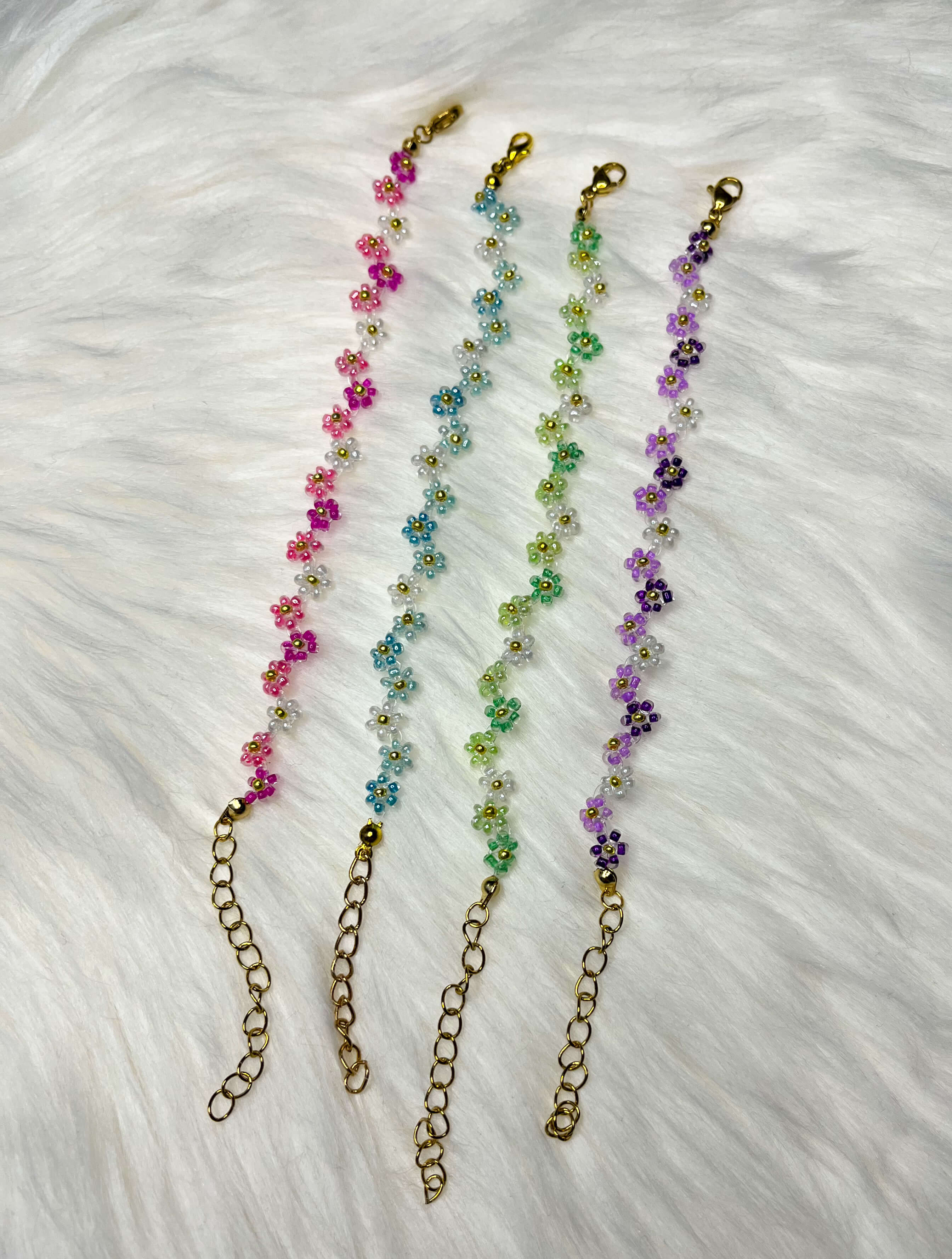 Ombré flower bracelet