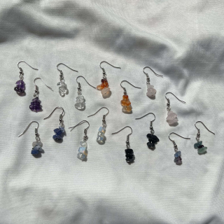 Short minerals earrings
