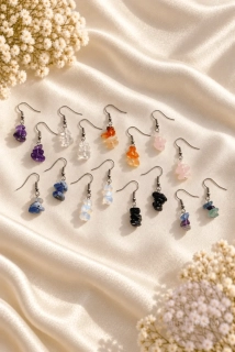 Short minerals earrings